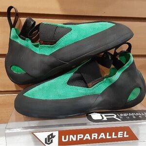 Unparallel Up Moc Rock Climbing Shoes Retired Color Size 8 in Green/Black